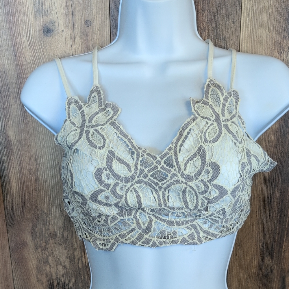 Willow & Root Lace Criss Cross Bralette M C600